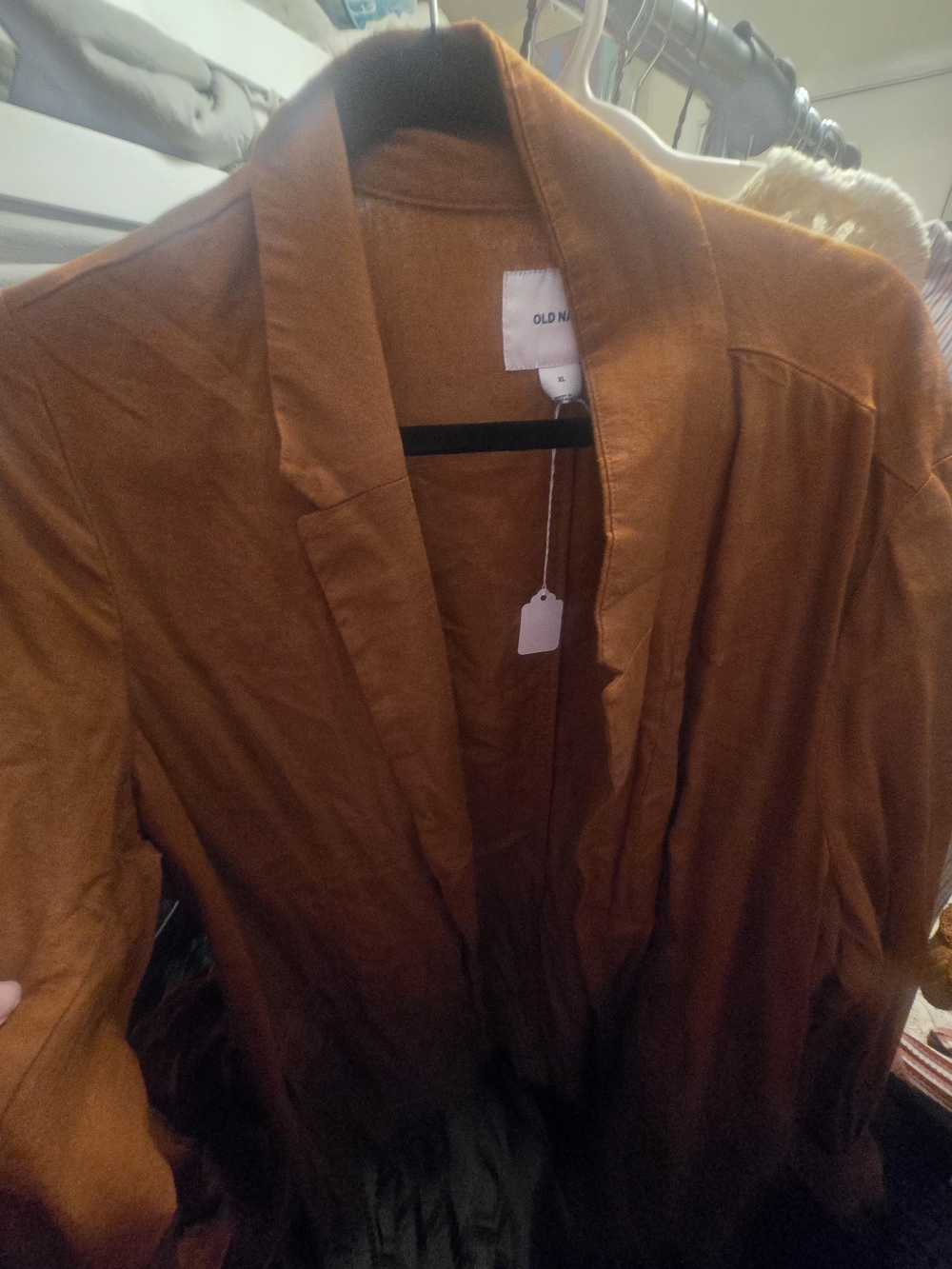 Old Navy Women's Rust Orange Open-Front Blazer